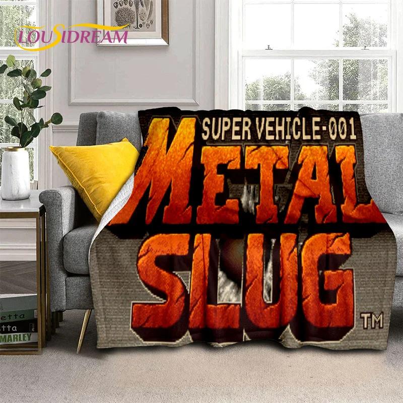 Cartoon Metal Slug Gamer Retro Game Blanket,Soft Throw Blanket for Home Bedroom Bed Sofa Picnic Travel Office Cover Blanket Kids