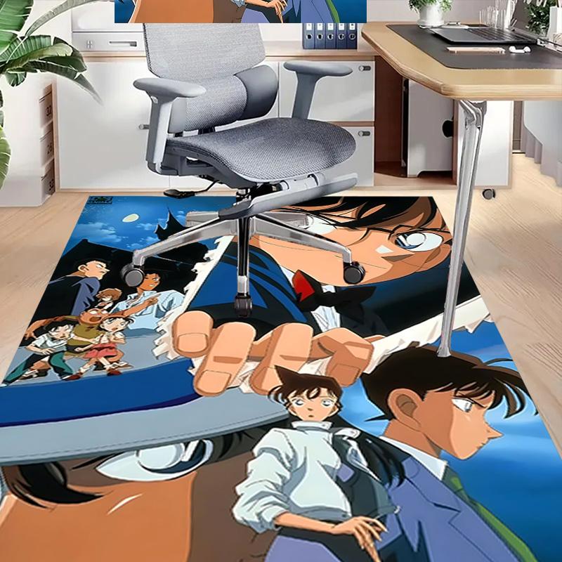 1pc Detective Conan Mystery Carpet for Playroom Bedroom Living Room Sofa Home Decor,kids Game Area Rug Non-slip Floor Mat Y72318