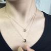 Korean Version Star Moon Pendant Necklace Short Clavicle Chain Fashion Versatile Women's Jewelry C063