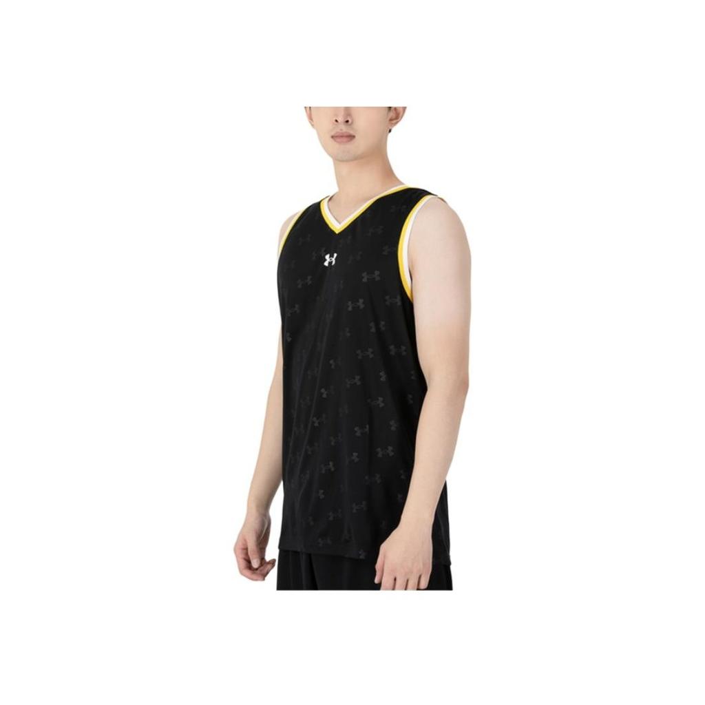Under Armour Casual Sports Training Knitted Basketball Quick-Dry Loose Sleeveless Vest Men Tops Black 21500102-001