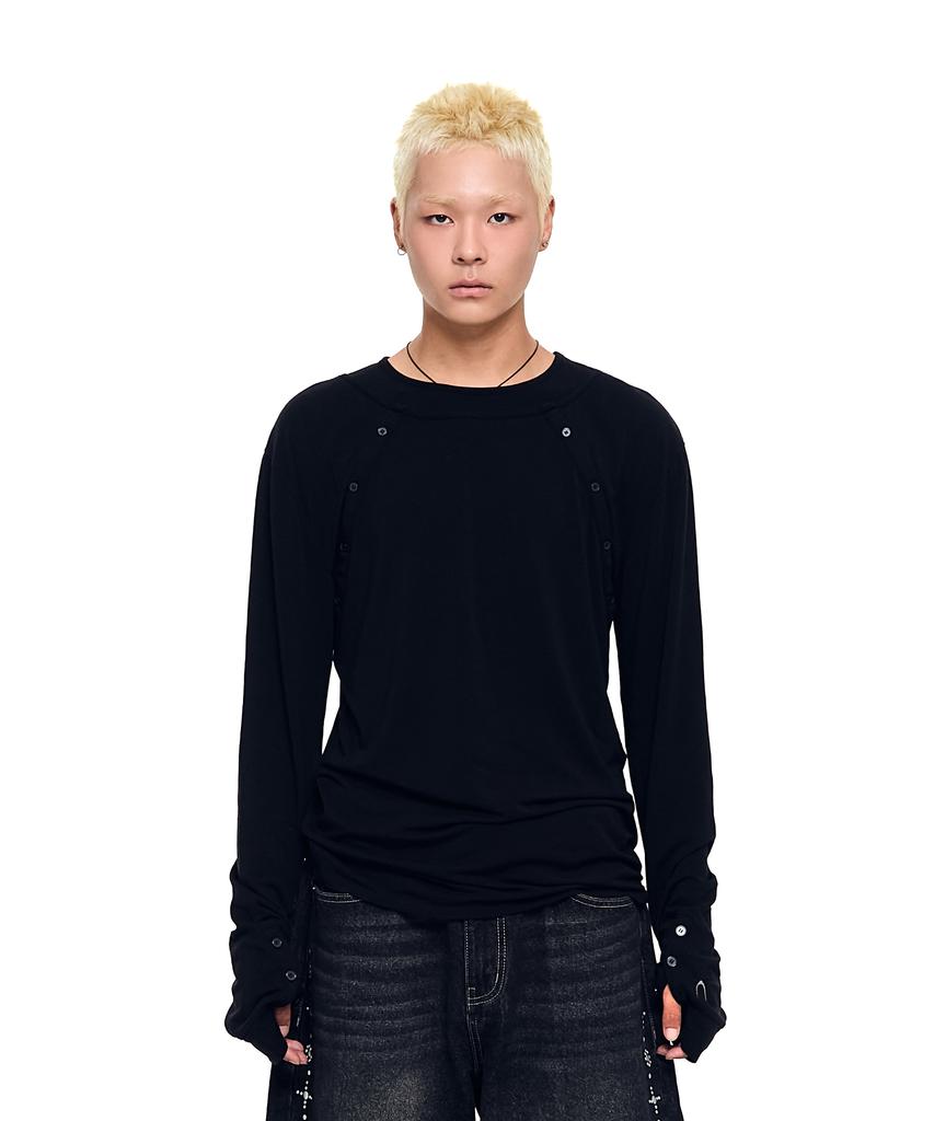 AAKAM Layered Long Sleeve (Black)