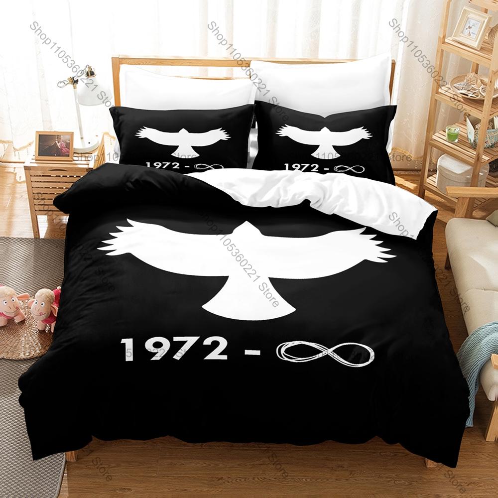 T-Taylor Hawkins Memorial Bedding Set 3Pcs Music Star Pattern Comfortable Bed Linen for Rock Music Fans All Season
