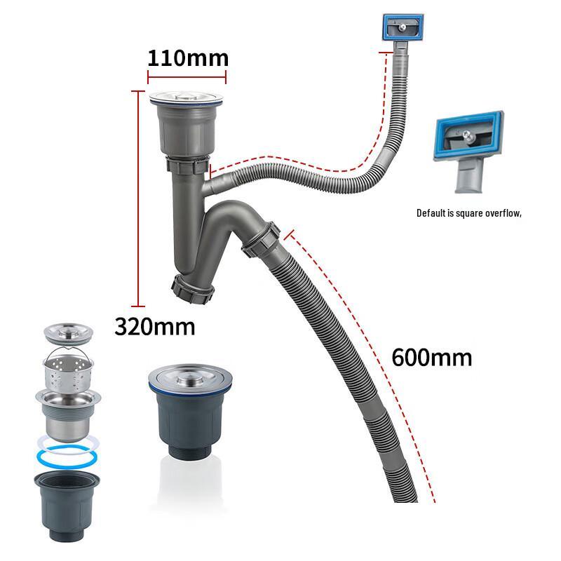 SIOYIE Stainless Steel Anti-Clog Sink Drainer