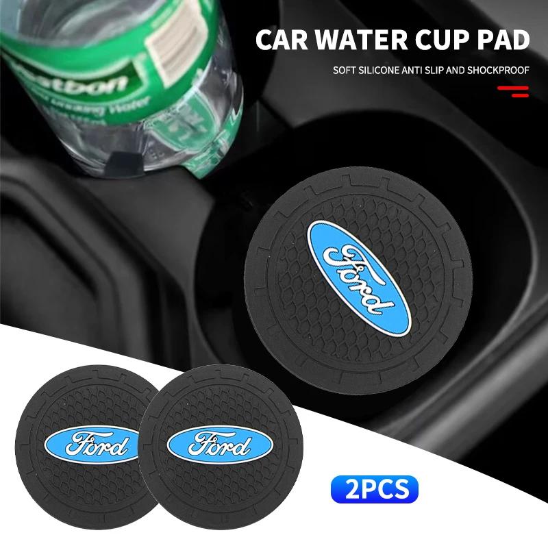 Hot Car Cup Holder Coaster Silicone Cup Holder Insert Non-Slip Cup Holder For Ford Focus 2 MK1 MK3 Mondeo MK4 Fiesta MK7 Fusion