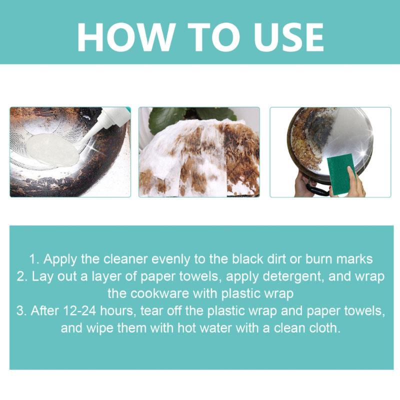 Effective Kitchen Grease Remover Oil Cleaning Agent for Range Hood and Cooktops Pot Bottom Cleaner 150ml