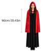 1Pc Velvet Hooded Cape, Halloween Cloak Robe Unisex Witch And Elf Cosplay Accessory Suitable For Costume Masquerades, Devil And Vampire Dark Outfits