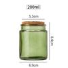 Mini Glass Aroma Candle Holder with Wooden Stopper, Available in 100ml & 200ml, Tea-Colored