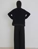 MANUELLE ET GUILLAUME Alpaca Pleats Knit Real Black