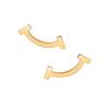 & Co. T Series Smile Design 18K Gold Stud Earrings Women Earrings 36667273