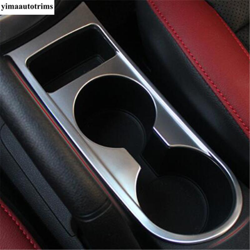 Gearbox Water Cup Holder Window Lift Button AC Vent Outlet Cover Trim Carbon Fiber Accessories For Kia Rio 4 X-line 2017 -