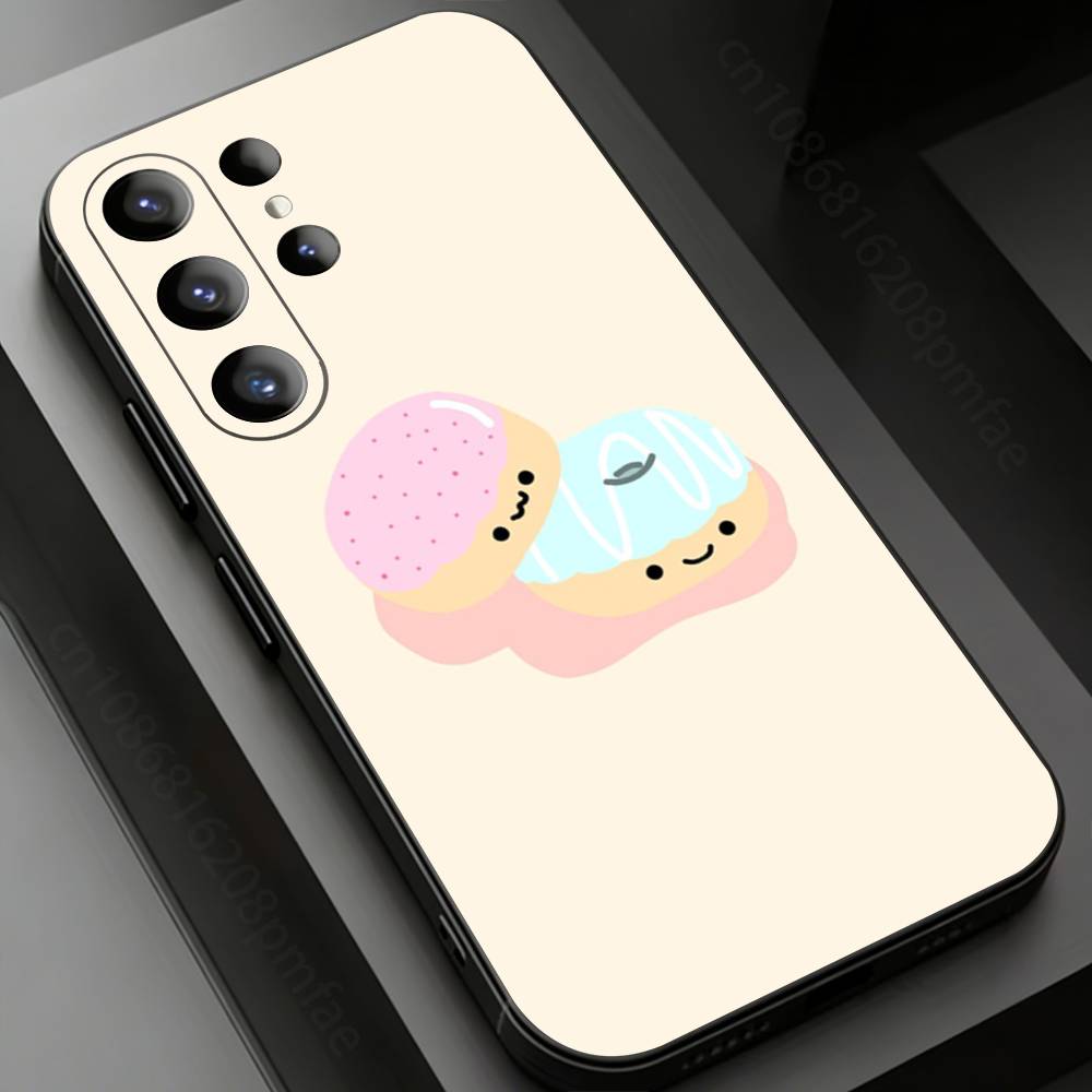 

Kawaii Food Character Series Phone Case for Samsung Galaxy S20,23 Ultra S24,22 Plus S25,26,21FE TPU Cover Samsung S21lite