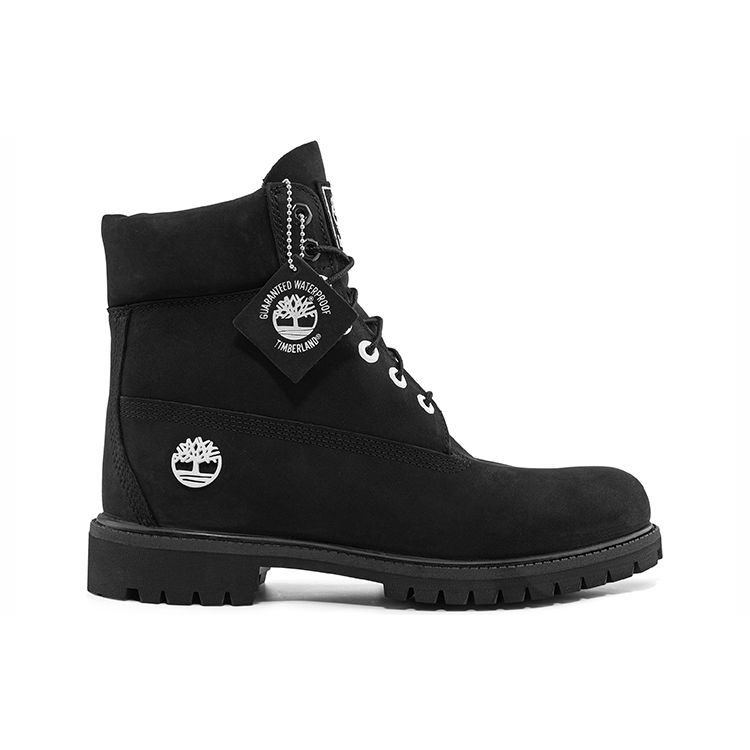 Timberland Leather Waterproof Durable Increased Height Casual Mid-Calf Outdoor Boots Men Boots Black A6163001
