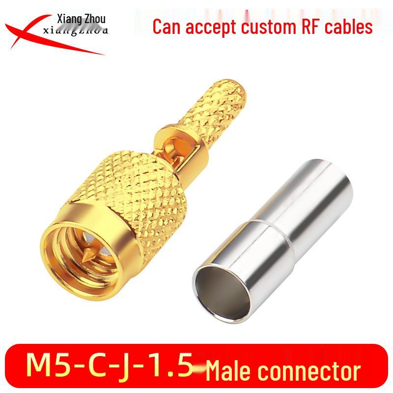 M5-C-J-1.5 L5/M5 RF Connector: Male Test Head for Ultrasonic Flaw Detector