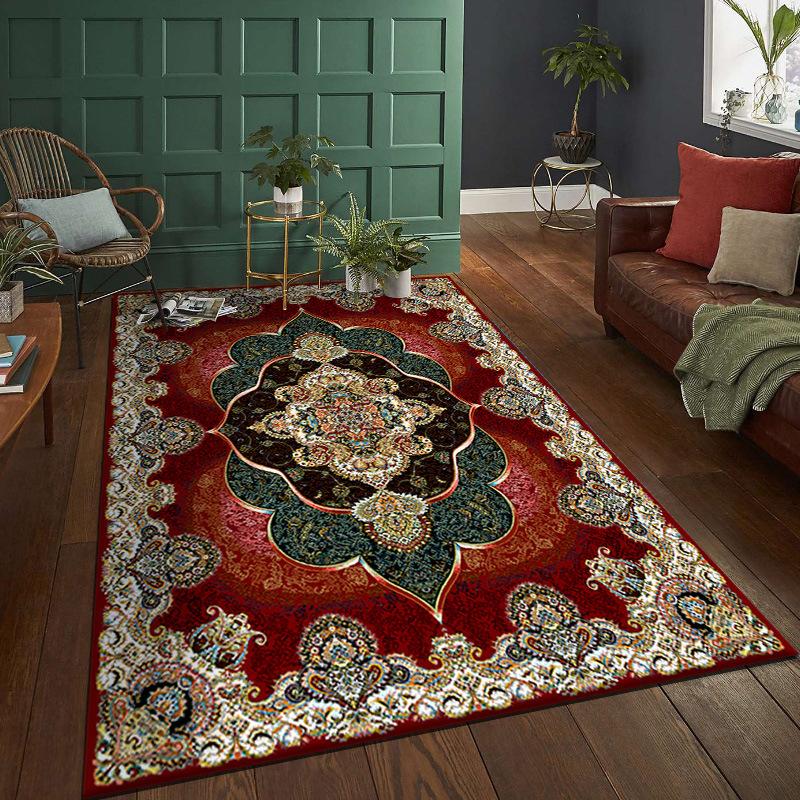 Crystal Pile American Persian Living Room  Hotel Furniture Bedroom Carpet Exotic Light Luxury Dirty Resistant Easy Care Doormat