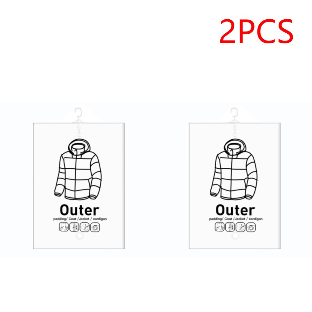 3/5PCS Vacuum Storage Hanging Bags Compressible Storage Bags Dust-Proof Clothing Compression Storage Bags Clothing Storage Home