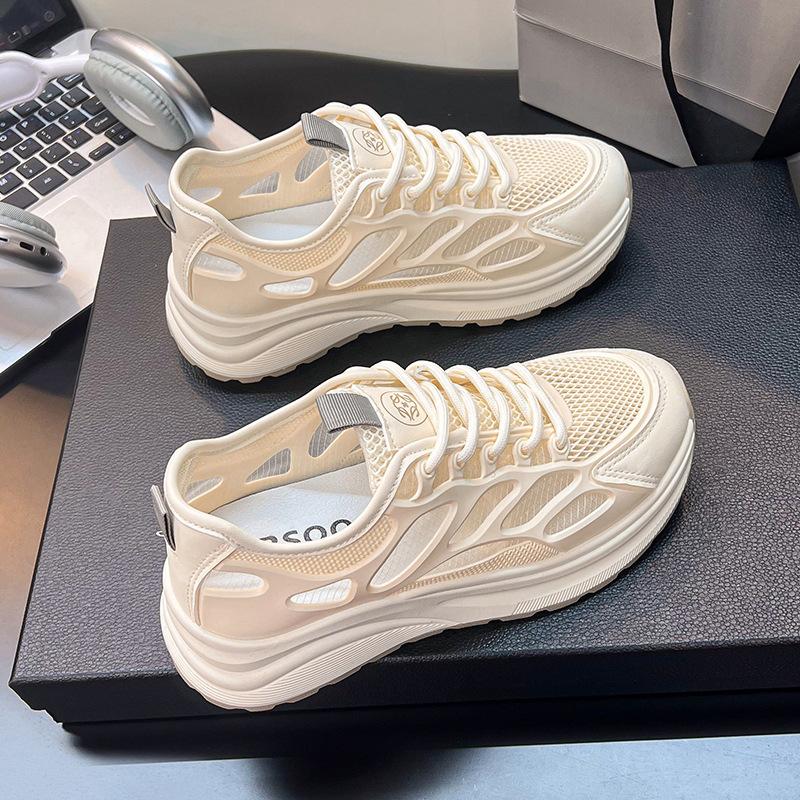 Modische vielseitige Dad Shoes 2025 Sommer neuer Trend Plateau-Erhöhungsschuhe Mesh atmungsaktive lässige Sportschuhe