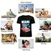 Florida Miami Surf Sports Car Graphic Tee Casual Vacation Top Pure cotton T-shirt