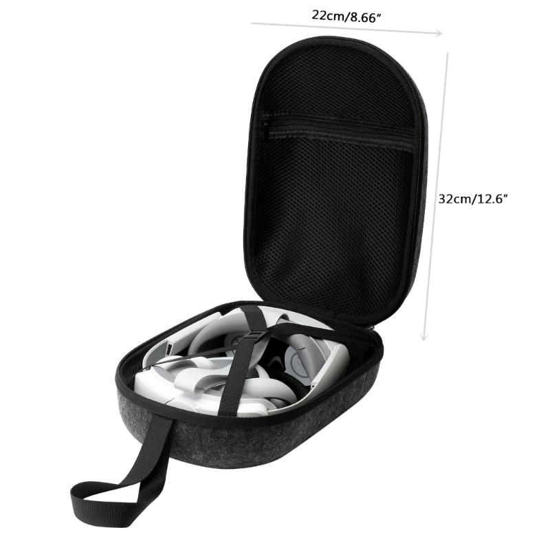 Small Traveling Box EVA Carrying Box for  4 VR Headset Box   Easy To Open Close Hard Carrying Holders