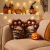 Stripe Cosplay Costume Gloves Tiger Print Plush Cat Paw Gloves Cute Cat Claw Mittens  Role Play