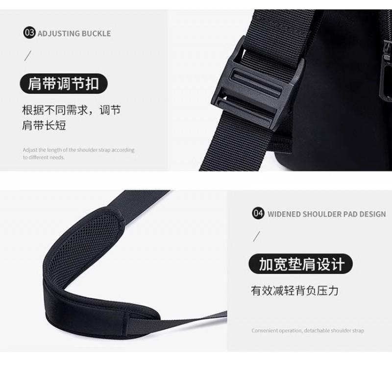 Handheld Men's Large Capacity Nylon Shoulder Crossbody Bag New Waterproof 15.6-inch