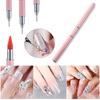 Colorful Dual-Ended Wax Pencil DIY Nail Art Rhinestone Picker Diamond Point Drill Pen Rhinestone Applicator Nail Tools