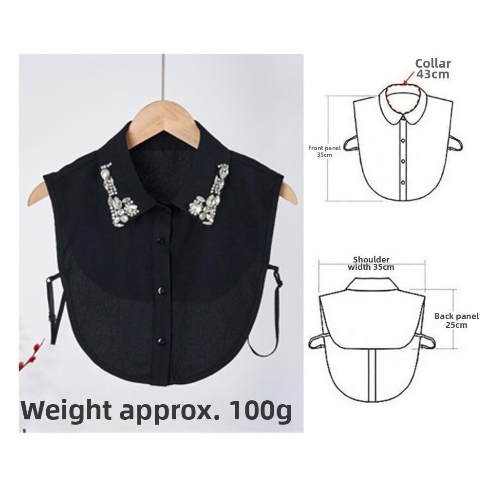 Neckwear Ties Shirt Fake Collar Cotton Top Neckwear Lapel Fake Collar Clothing Accessory Detachable Collar Sweater Accessory