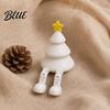Matte Finish Tree Decor Christmas Figurine with Articulated Legs 3D Printed Xmas One-piece