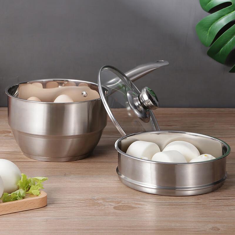 Debo Cabell 18cm Stainless Steel Milk Pot with Steamer