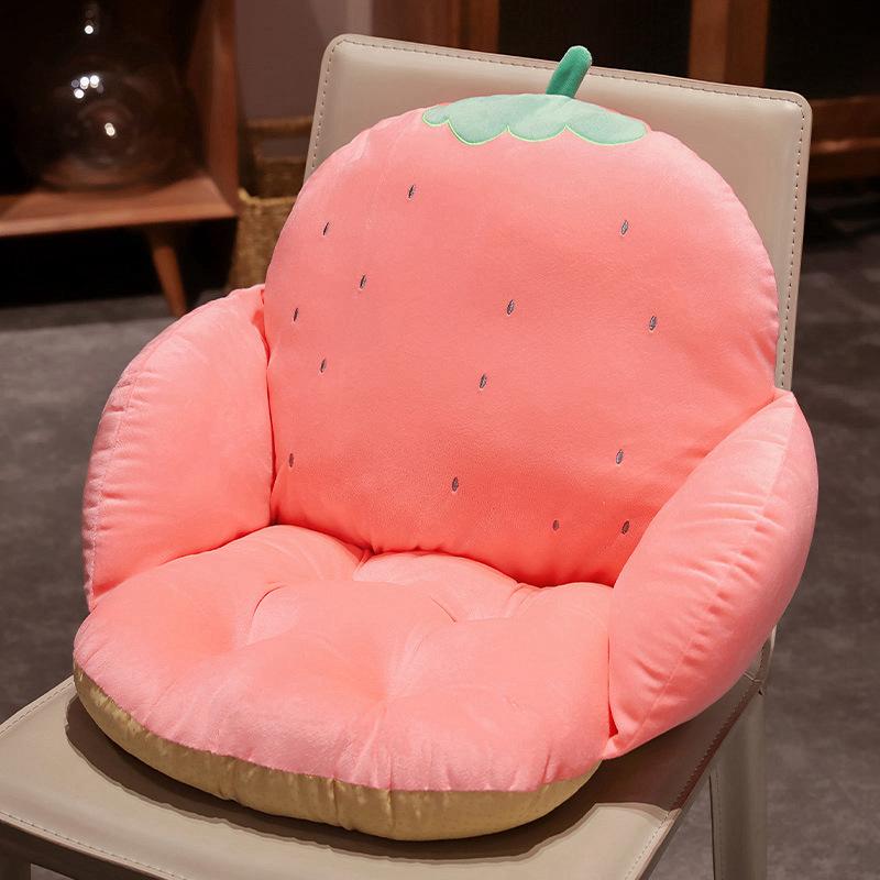 Cartoon Dinosaur Hamster Seat Cushion Office Chair Cushion Semi-Surrounded Waist Rest Bedroom Tatami Futon Seat Cushion