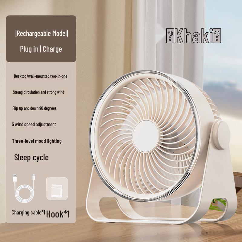 USB Mini Desktop Clip Fan - Ultra-Quiet, Multi-Functional for Dorms & Offices
