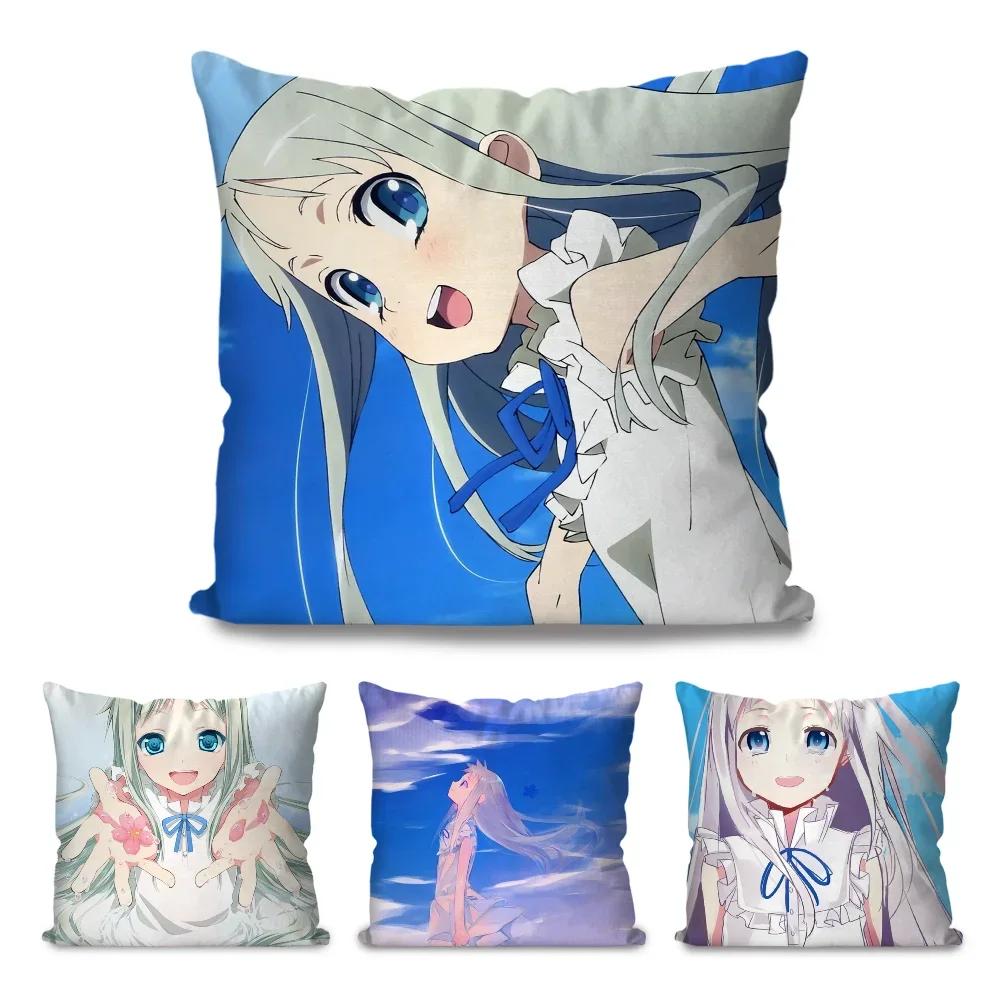 Honma Meiko Animation Secret Base Pillow Case Square Pillow Bedroom Sofa Leisure ComfortCar Living Room Home Decoration 40X40