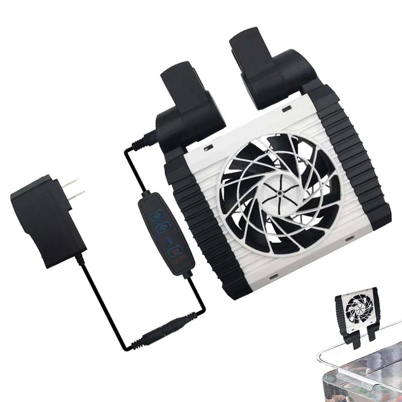 Aquarium Fish Tank Cooling Fan Adjustable Fish Tank Cooling Fan With 6 Wind Speed Strong Wind Aquarium Chiller For Fish Tank
