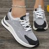Fashion Breathable Mesh Sneakers for Women Spring Autumn Comfortable Lightweight Running Sports Shoes Woman Lace-Up Platform Female
