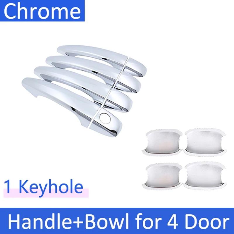 For Citroen C Elysee Peugeot 301 IKCO Tara 2013~ Chrome Anti-scratch Protection Door Handle Cover Car Accessories