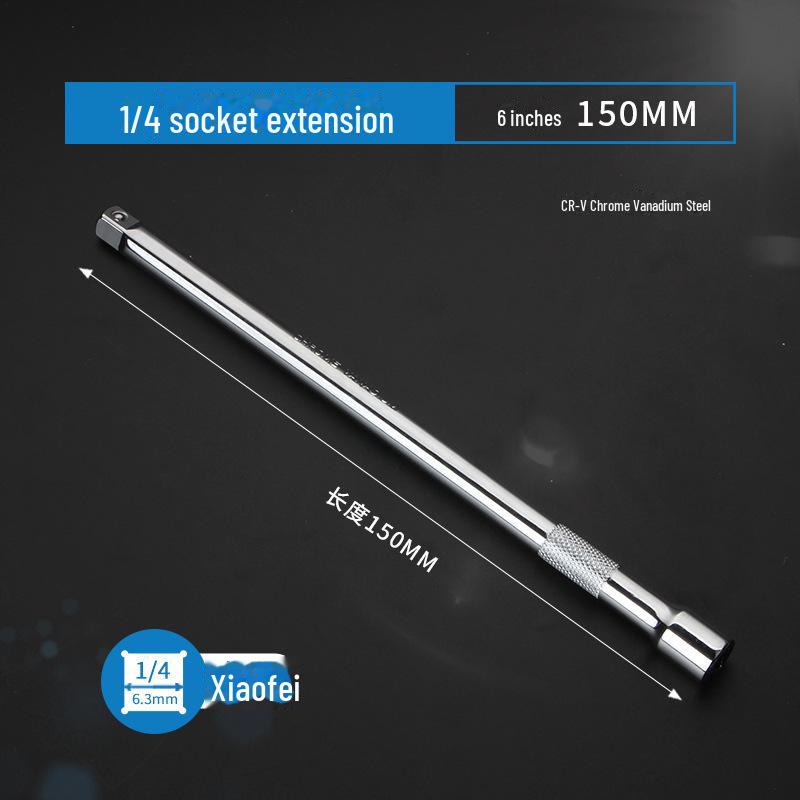 1/4 Schnellschlüssel-Verlängerungsstange & Hülse 6,3mm