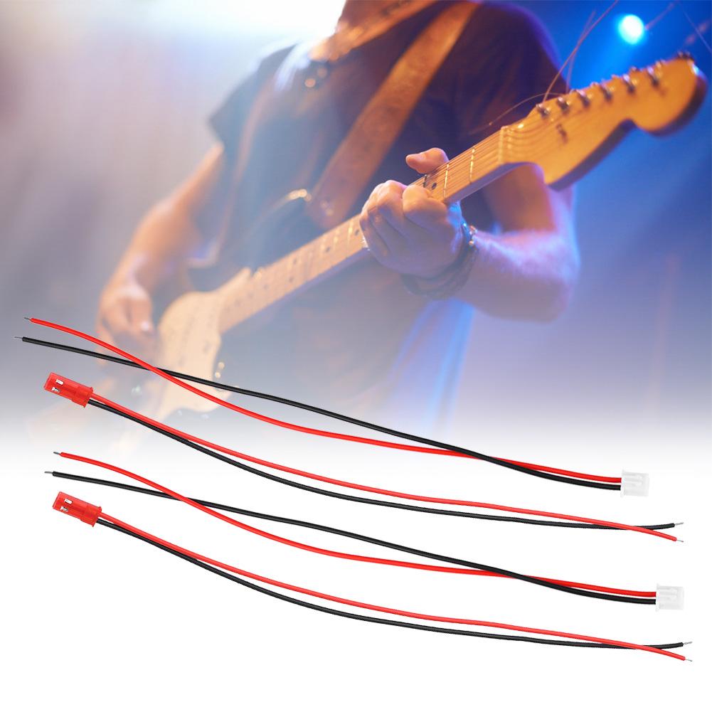 50Pcs Universal Female Male 2Pin Extension Wire Cable Electric Guitar Accessories 21cm