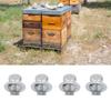 4pcs Base Support Feet Stainless Steel Ant-Proof For Beekeeping Base Replacement For Beekeeping Frame Fixed Beehive Spare Parts