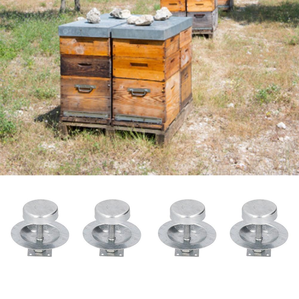 4pcs Base Support Feet Stainless Steel Ant-Proof For Beekeeping Base Replacement For Beekeeping Frame Fixed Beehive Spare Parts