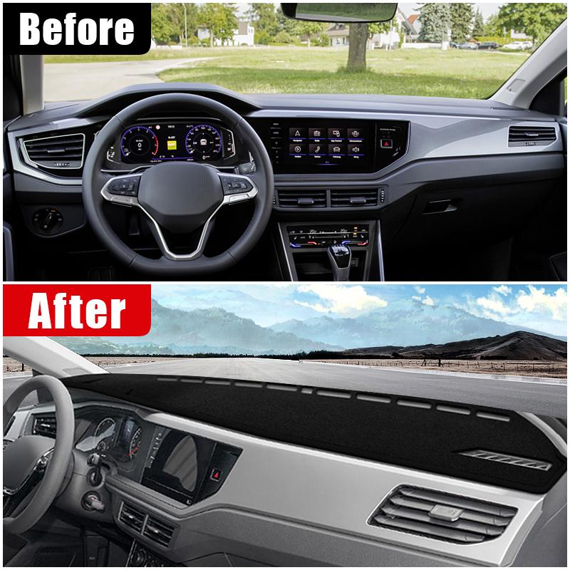 Car For Volkswagen VW Polo AW1 BZ1 2017 2018 Dashboard Cover Avoid Light Anti-UV Carpet Non-Slip Mat
