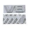 3d Chrome Black Logo V6 V8 Emblem Decals For Toyota Camry DFGHSTY6 Highlander Land Cruiser Fender Trunk V8 V6 Badge Sticker Accessories