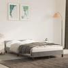VidaXL Bed Frames with Headboard Slat Base Upholstered Bed Slat Frame Double Bed Adult Bedroom Furniture Grey 347561