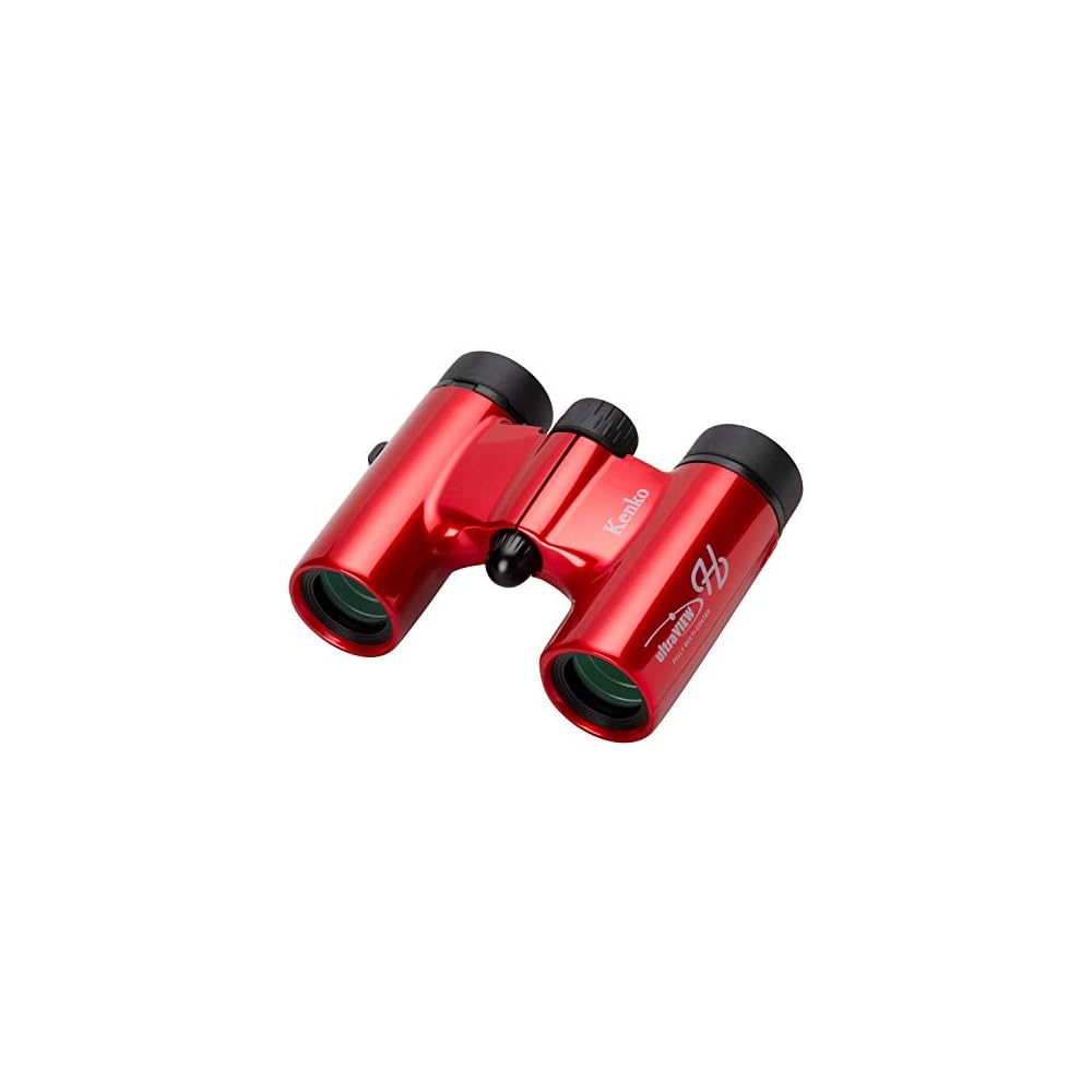 Kenko Ultra View H 8x21DH FMC Binoculars for Concerts, Roof Prism Type, 8x Magnification, 21mm Objective Lens, Compact, Fully Multi-Coated, Red