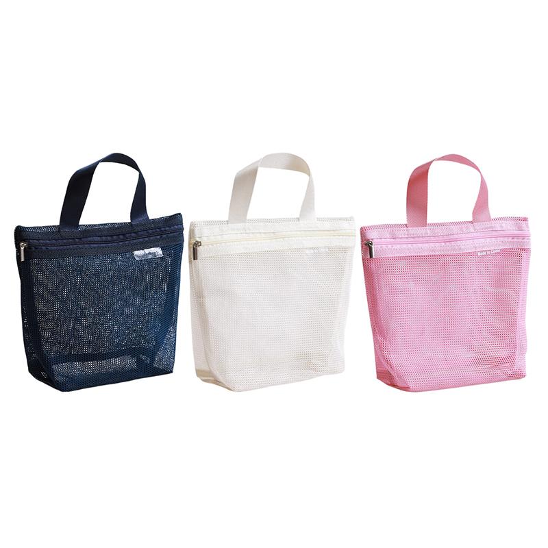 Mesh Makeup Toiletry Storage Bags Handbags Portable Travel Washing Body Shower Tools Organizer Hanging Cosmetic Organizer Pouch