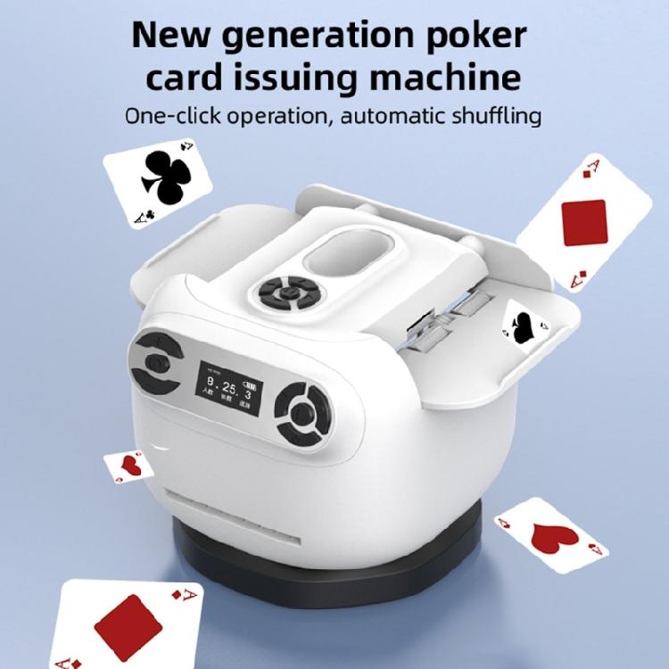Rechargable Automatic Card Shuffling Machine Dealing Tool for 1-2 Decks Playing Cards Poker Playing Device Easy to Use