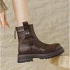 Women's lightweight comfortable cold warm padded snow boots non-slip wear outdoor leisure sports Martin cotton boots