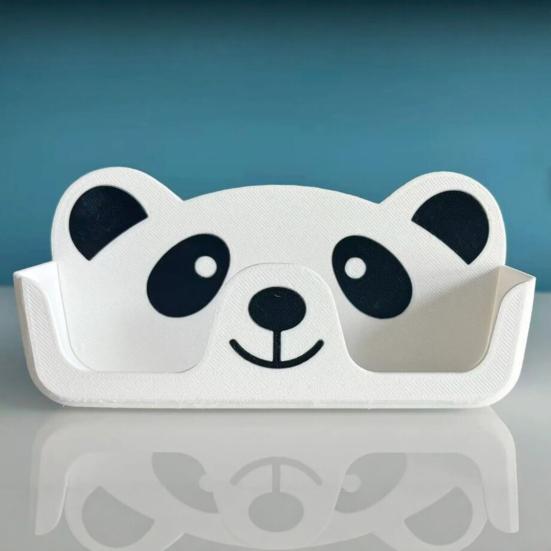 Boîte de rangement pour lunettes Support Panda Imprimé en 3D, Support Mignon de Dessin Animé pour Lunettes pour Bureau Table de Chevet, Organisateur Antidérapant Anti-Rayures pour Lunettes de Soleil, Décoration Amusante pour Chambre