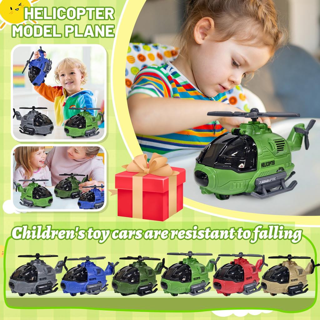 Simulation Helicopter Model With Spinning , Suitable For Birthday Party Gifts For Boys And Girls