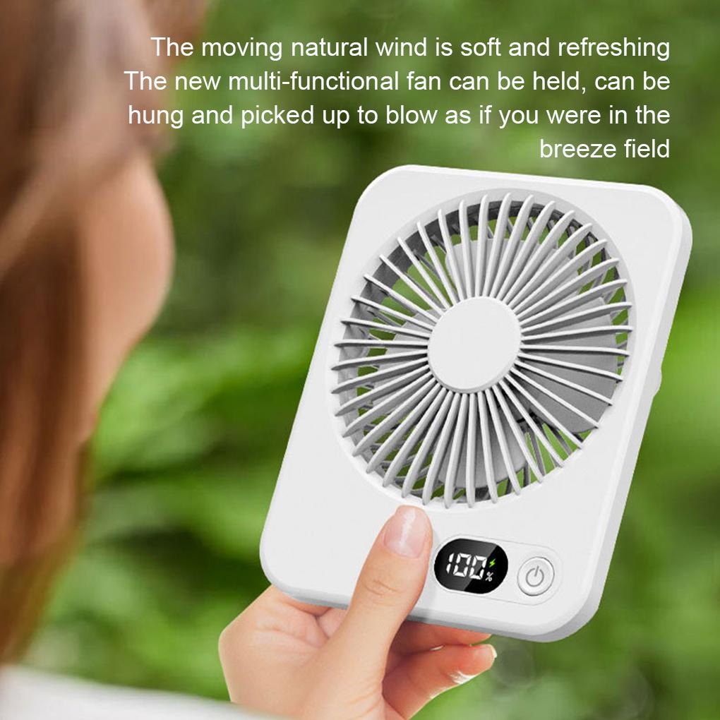Rechargeable Fan With 180 Degrees Wide Angle Air Supply Rechargeable Portable Fan Mini Portable Fan