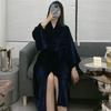 Loose Kimono Nightgown Winter New Robe Women Nightwear Bride Wedding Bathrobe Warm Velour Sleepwear Loungewear Intimate Lingerie