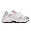New Balance NB 530 Abrasion Resistant Breathable Low Top Running Shoes Unisex Silver Pink MR530AD(Team1492-)